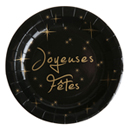 10 Assiettes en carton Joyeuses fêtes 23 cm