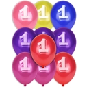 10 Ballons chiffre 1