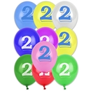 10 Ballons chiffre 2