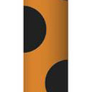 10 Pailles noir et orange en papier Halloween