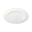 12 assiettes en plastique rigide ronde cristal PRESTIGE 19 cm