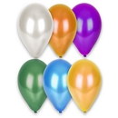 12 Ballons métallisés différentes couleurs 28 cm