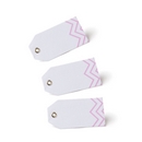 12 étiquettes chevron rose