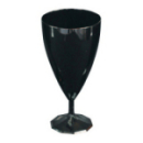 132 verres à eau design plastique rigide noir 25 cl