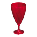 132 verres à eau design plastique rigide rouge carmin 25 cl
