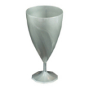 132 verres à eau design plastique rigide argent