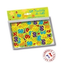 150 confettis de table 50 ans