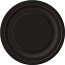 16 Assiettes noires en carton 22 cm