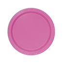 16 assiettes rondes en carton rose 23 cm