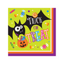 16 Serviettes en papier Trick or Treat Halloween 33 cm