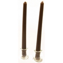 2 Bougies pour chandelier marron