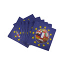 20 Serviettes Foot Euro 2016 33 x 33 cm