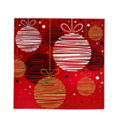 20 Serviettes en papier Boules de Noël 33 x 33 cm