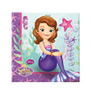 20 Serviettes en papier Princesse Sofia 33 cm