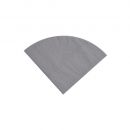 20 Serviettes en papier Argent ronde 30 cm