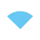 20 Serviettes en papier Turquoise ronde 30 cm
