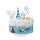 3 Bandes en sucre décoration gâteau Reine des neiges - Frozen