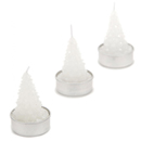 3 Bougies sapin de noël 7 cm