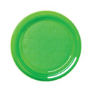 30 Assiettes en plastique vert 22 cm