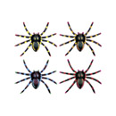 4 Araignées fluo Halloween 7.5 cm