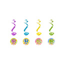 4 Suspensions spirale 60ans pop 60cm