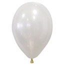 50 Ballons blancs métallisés