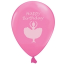 6 Ballons rose Danseuse Ballerine