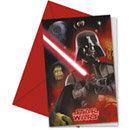 6 Cartes invitations Star Wars™
