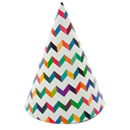 6 Chapeaux de fêtes trendy multicolores
