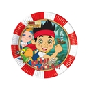 8 assiettes en carton rondes Jake et les pirates™ 23 cm