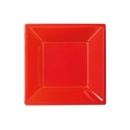 8 Assiettes carrées creuses Modus Vivendi Rouge 18 cm
