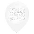 8 Ballons 50 ans Anniversaire chic