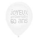 8 Ballons 60 ans Anniversaire chic