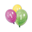 8 Ballons anniversaire 1 an