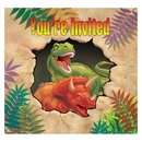8 Cartes d'invitation anniversaire Dinosaures