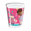 8 Gobelets en plastique Docteur La Peluche™ 20 cl