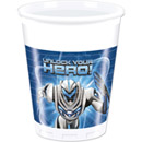 8 Gobelets en plastique Max Steel 200 ml
