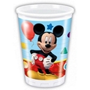 8 gobelets plastique Mickey Mouse™ 20 cl
