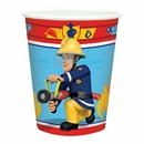 8 Gobelets en carton Sam le pompier™ 25 cl