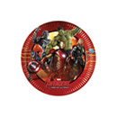 8 Petites assiettes en carton Avengers l\'Ère d\'Ultron 19.5 cm