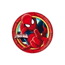 8 Assiettes en carton Spiderman™ 20 cm