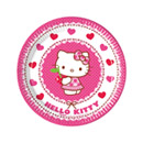 8 petites assiettes en carton Hello Kitty 19.5 cm