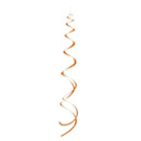 8 Suspensions spirales Orange Citrouille Halloween