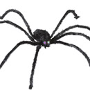 Araignée avec yeux lumineux 153 cm Halloween