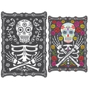 Décoration lenticulaire Dia de los muertos