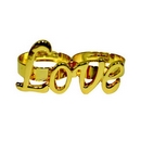 Bague dorée Love adulte