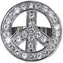 Bague hippie strass adulte