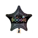 Ballon aluminium étoile Disco 48 cm