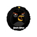 Ballon aluminum Angry Birds™ noir 45 cm