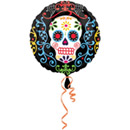 Ballon aluminium Dia de los Muertos 43 cm